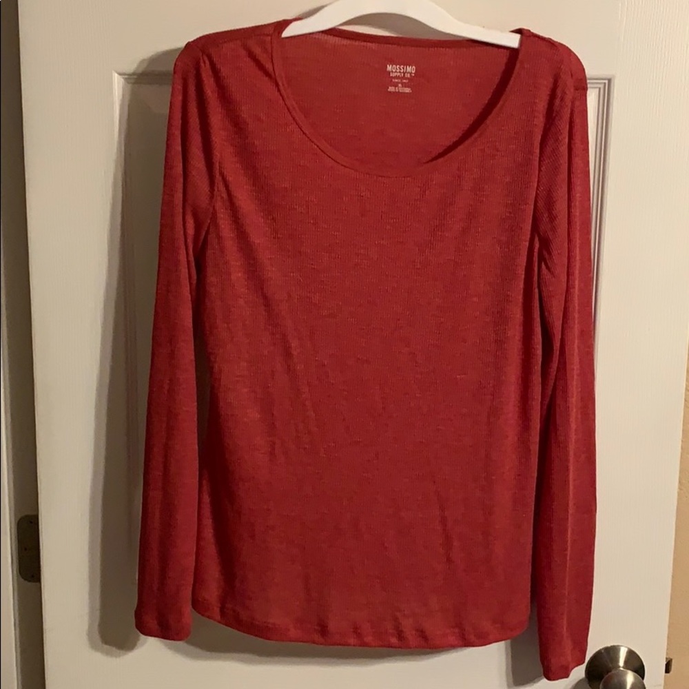Red long sleeve shirt